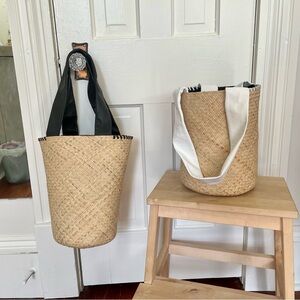 Woven rattan basket tote bag/purse from Bali (new)